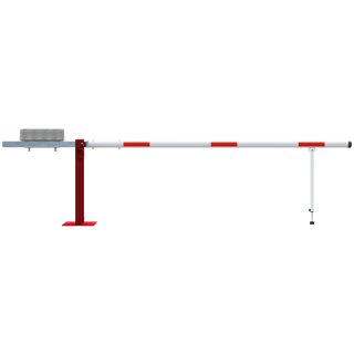 Wegeschranke mit Gegengewicht und Pendelstütze, Lichtweite: 3000 mm, für Dreikantverschluss