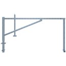 Drehbare Handschranke mit zwei Auflagepfosten, Lichtweite...