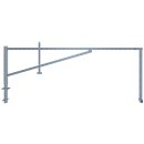 Drehbare Handschranke mit zwei Auflagepfosten, Lichtweite...