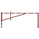 Drehbare Handschranke mit zwei Auflagepfosten, Lichtweite...