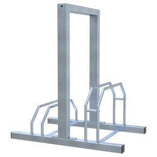 Fahrradständer für Reihenanlage mit Anlehnbügel