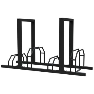 Fahrradständer für Reihenanlage mit Anlehnbügel