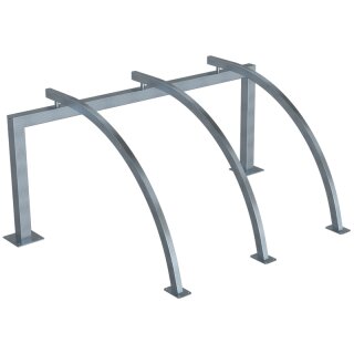 Fahrradanlehnbügel als Reihenanlage