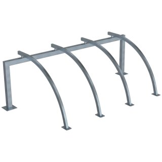 Fahrradanlehnbügel als Reihenanlage