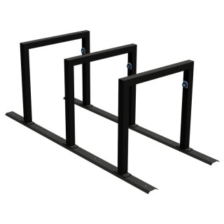 Fahrradanlehnbügel als Reihenanlage für E-Bike