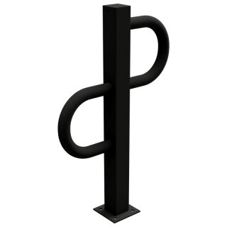 Fahrradständer Einzelparker in schwarz-matt