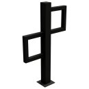 Fahrradständer Einzelparker in schwarz-matt