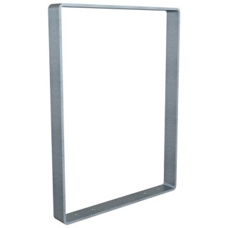 Fahrradanlehnbügel aus Flachstahl mit Kantung nach innen