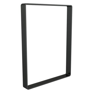 Fahrradanlehnbügel aus Flachstahl mit Kantung nach innen in DB 703