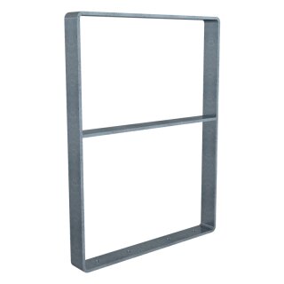 Fahrradanlehnbügel aus Flachstahl mit Kantung nach innen