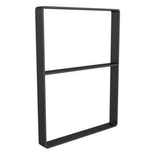 Fahrradanlehnbügel aus Flachstahl mit Kantung nach innen in DB 703