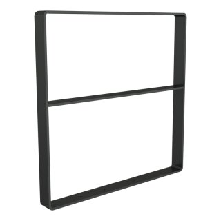 Fahrradanlehnbügel aus Flachstahl mit Kantung nach innen in DB 703