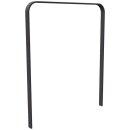 Fahrradanlehnbügel aus Flachstahl in gebogener...