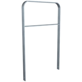 Fahrradanlehnbügel aus Flachstahl in gebogener Ausführung