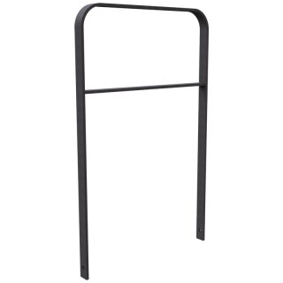 Fahrradanlehnbügel aus Flachstahl in gebogener Ausführung in DB 703