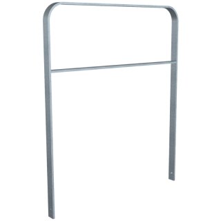 Fahrradanlehnbügel aus Flachstahl in gebogener Ausführung