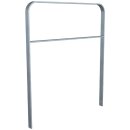 Fahrradanlehnbügel aus Flachstahl in gebogener...