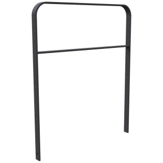 Fahrradanlehnbügel aus Flachstahl in gebogener Ausführung in DB 703