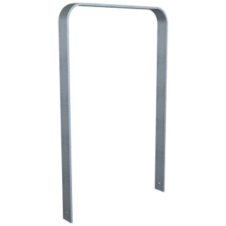 Fahrradanlehnbügel aus Flachstahl in gebogener Ausführung