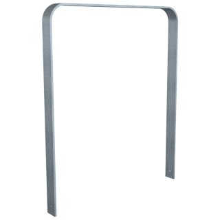 Fahrradanlehnbügel aus Flachstahl in gebogener Ausführung