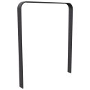 Fahrradanlehnbügel aus Flachstahl in gebogener...