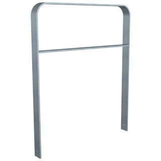 Fahrradanlehnbügel aus Flachstahl in gebogener Ausführung