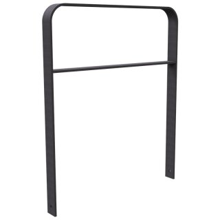 Fahrradanlehnbügel aus Flachstahl in gebogener Ausführung in DB 703