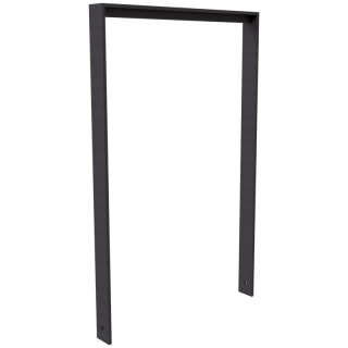 Fahrradanlehnbügel aus Flachstahl mit Unterzug in DB 703