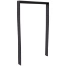 Fahrradanlehnbügel aus Flachstahl mit Unterzug in DB...