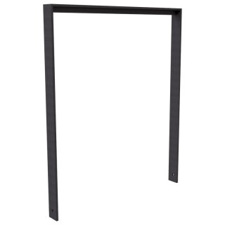 Fahrradanlehnbügel aus Flachstahl mit Unterzug in DB 703