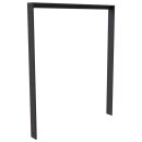 Fahrradanlehnbügel aus Flachstahl mit Unterzug in DB...