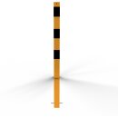 Stahlrohrpoller 70 x 70 mm gelb/schwarz