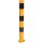Stahlrohrpoller 70 x 70 mm gelb/schwarz