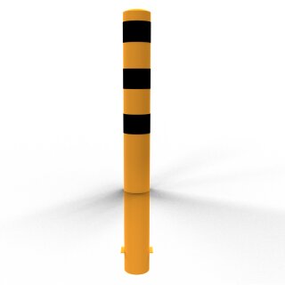 Stahlrohrpoller Ø152mm gelb/schwarz