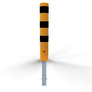 Stahlrohrpoller Ø 152 mm gelb/schwarz