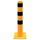 Stahlrohrpoller Ø 152 mm, Neigbar, gelb/schwarz