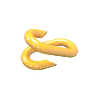 Verbindungsglied für Kette aus Stahl gelb beschichtet