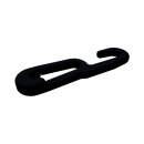 Hakenglied aus Kunststoff, schwarz, 6 mm