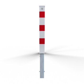 Absperrpfosten Ø 100 x 100 x 3mm, eckig, Überflur 950 mm