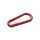 Karabinerhaken aus Stahl, Rot