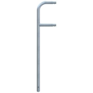 Endpfosten Stahlrohr Ø 48 mm, verzinkt