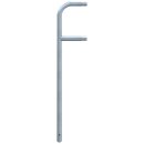 Endpfosten Stahlrohr Ø 48 mm, verzinkt