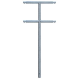Mittelpfosten Stahlrohr Ø 48 mm, verzinkt