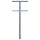 Mittelpfosten Stahlrohr Ø 48 mm, verzinkt