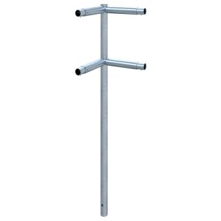 Eckpfosten Stahlrohr Ø 48 mm, verzinkt