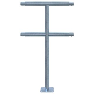 Mittelpfosten Stahlrohr Ø 48 mm, verzinkt