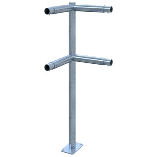 Eckpfosten Stahlrohr Ø 48 mm, verzinkt