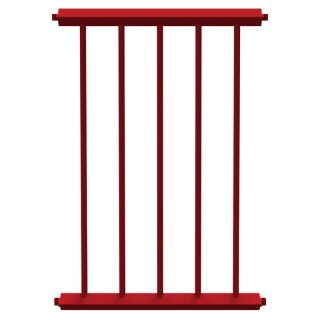 Schutzzaungitter Stahlrohr, Länge 750 mm, Rot