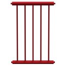 Schutzzaungitter Stahlrohr, Länge 750 mm, Rot