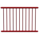 Schutzzaungitter Stahlrohr, Länge 1500 mm, Rot